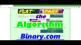 Flat - is PART of the *Algorithm*Strategy Binary.com Net Worth