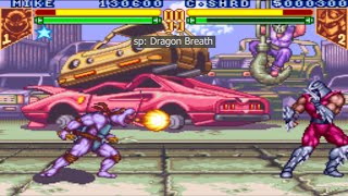 Turtles Tournament Fighters [SNES] - play as Clone Mike (demonstration)