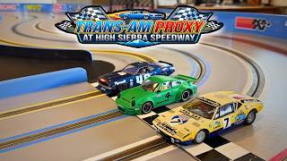TransAm Proxy Slot Car Race at High Sierra Speedway