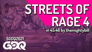 Streets of Rage 4 by themightybill in 45:46  Summer Games Done Quick 2021 Online