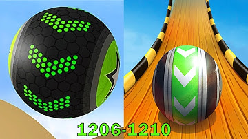 Going Balls VS Sky Rolling Balls - SpeedRun Gameplay Level 1206-1210