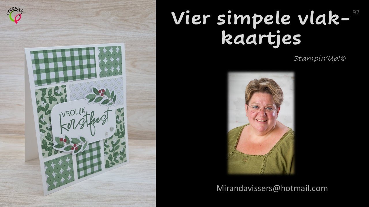 Vier simpele vlak kaartjes!