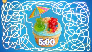 5 Minute Timer Bomb SUMMER BEACH CUPCAKE
