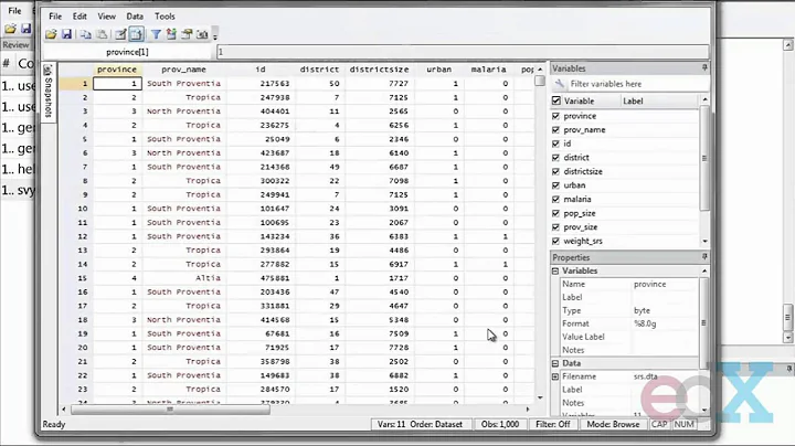 Week 8 : TUTORIAL: SURVEY DATA ANALYSIS IN STATA: SIMPLE RANDOM SAMPLING