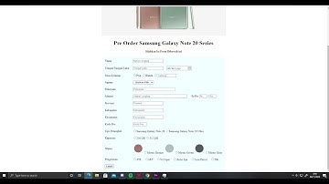Form Pendaftaran Menggunakan HTML - Adobe Dreamweaver
