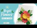 Bright Flowers Pop Up Card | Make with SVG or DXF Cut Files