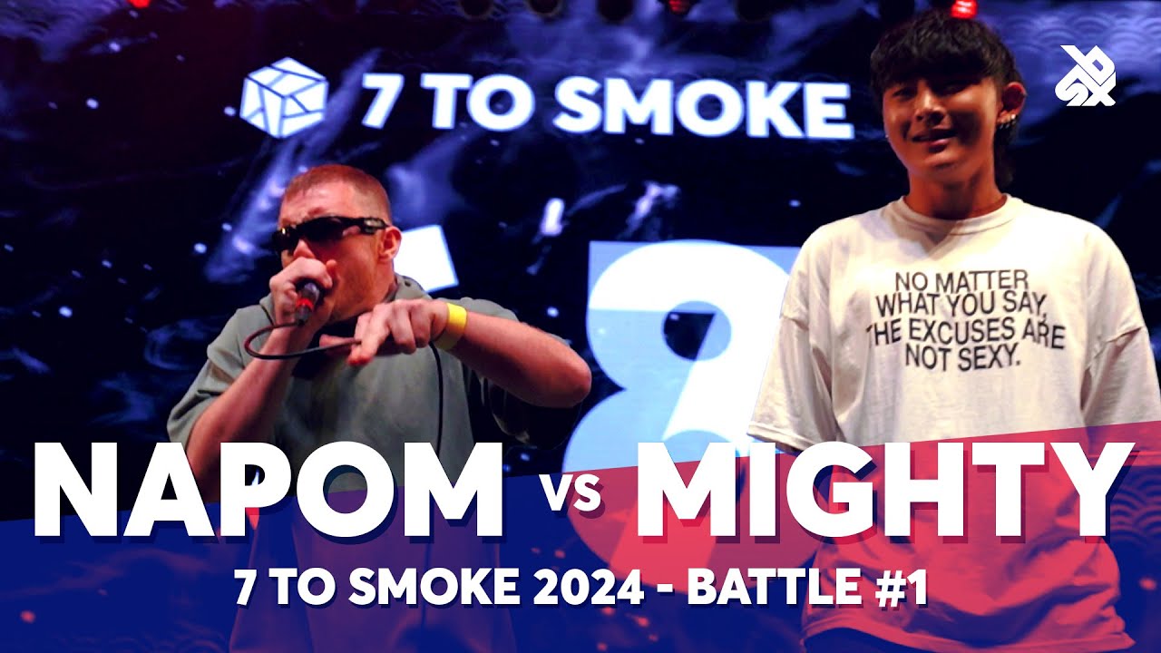 NAPOM 🇺🇸 vs MIGHTY 🇰🇷 | GRAND BEATBOX BATTLE 2024: 7 To Smoke | Battle 1
