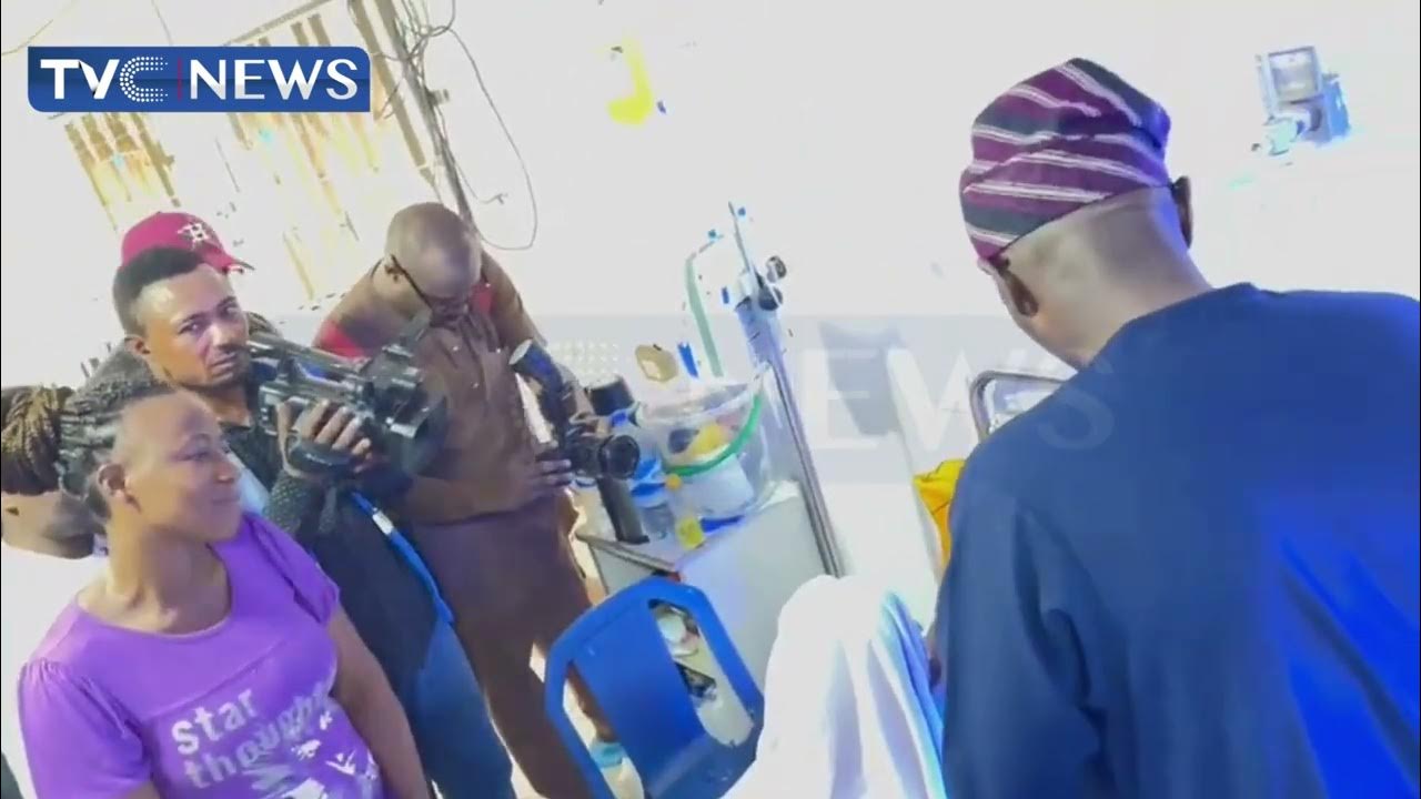 Gov. Sanwo-Olu visits Adebola Akin-Bright, boy with missing small intestines, at LASUTH