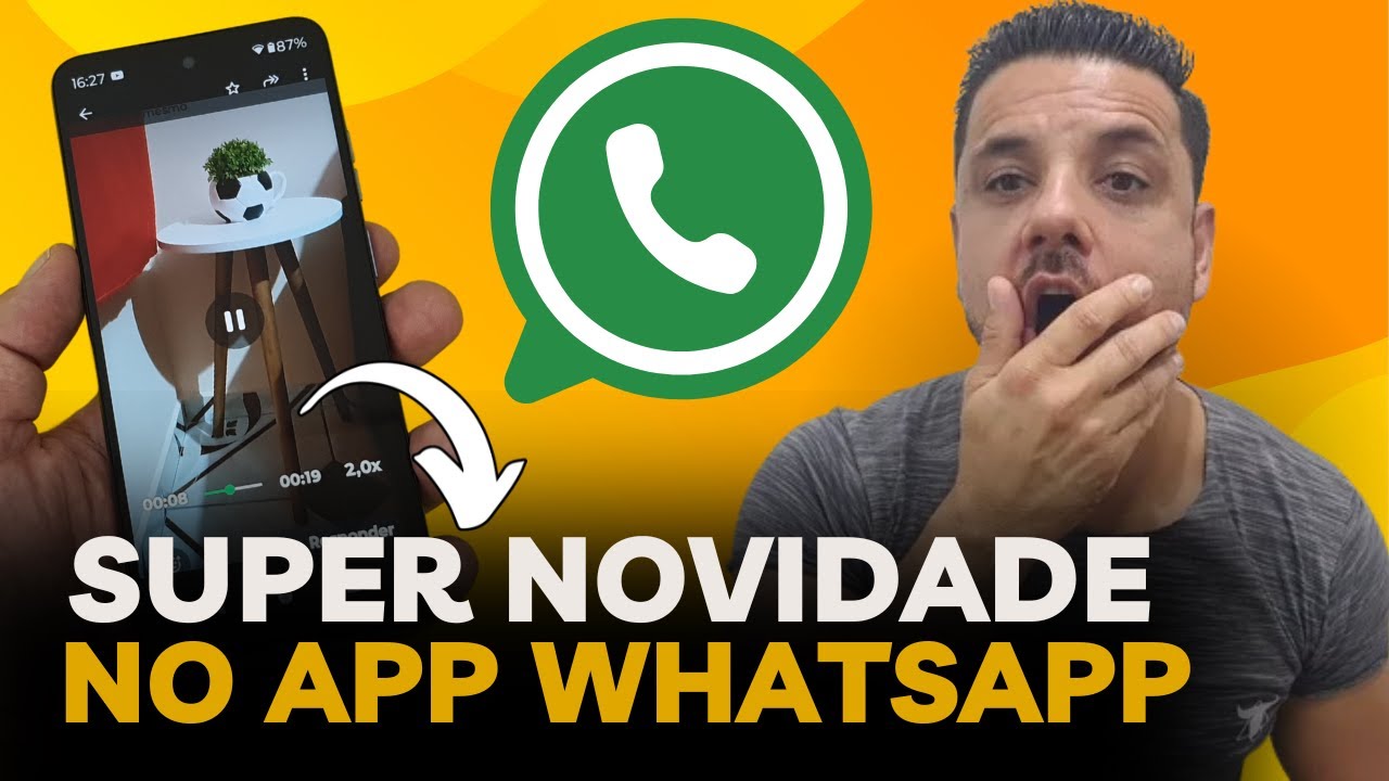 Super Novidade Chegou No WHATSAPP e Agora é Possível ACELERAR a ...