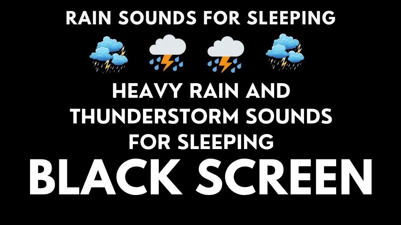 Dark Night Rain 6 Hours Continuous Rainfall Ambience for Relaxation and Study