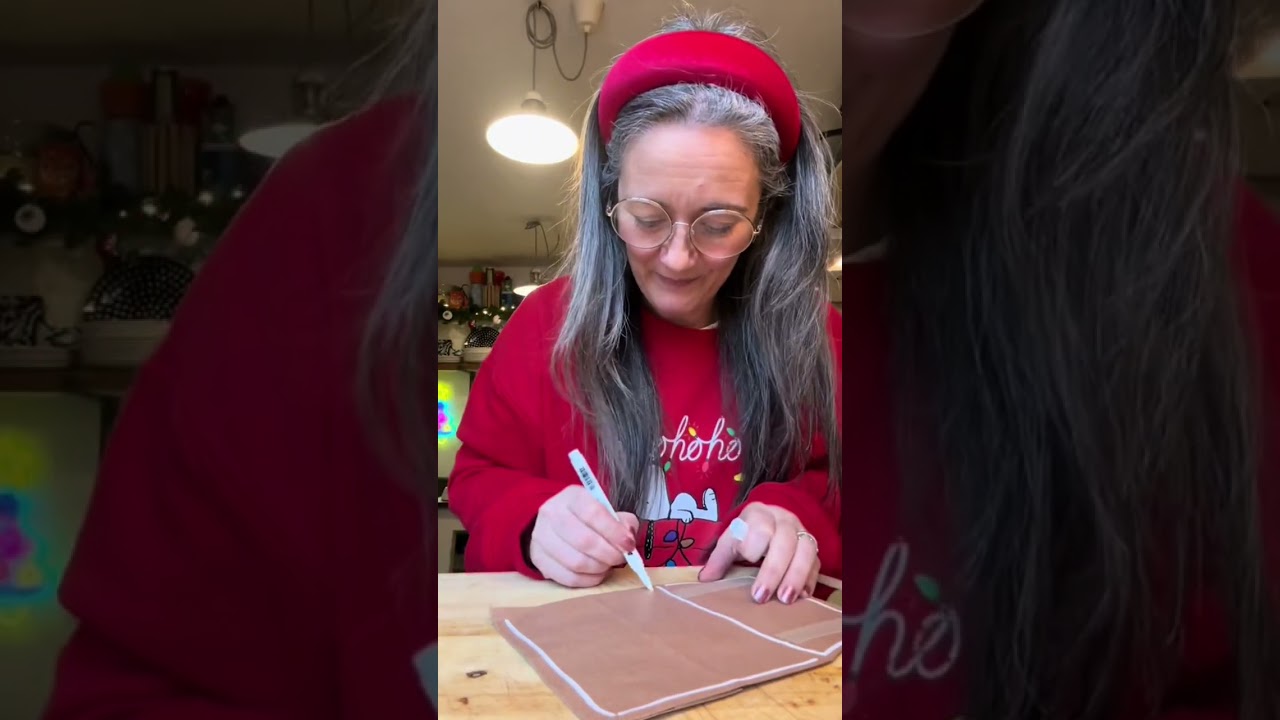 When I saw these gingerbread paper bags on Pinterest i knew they were something we all could do