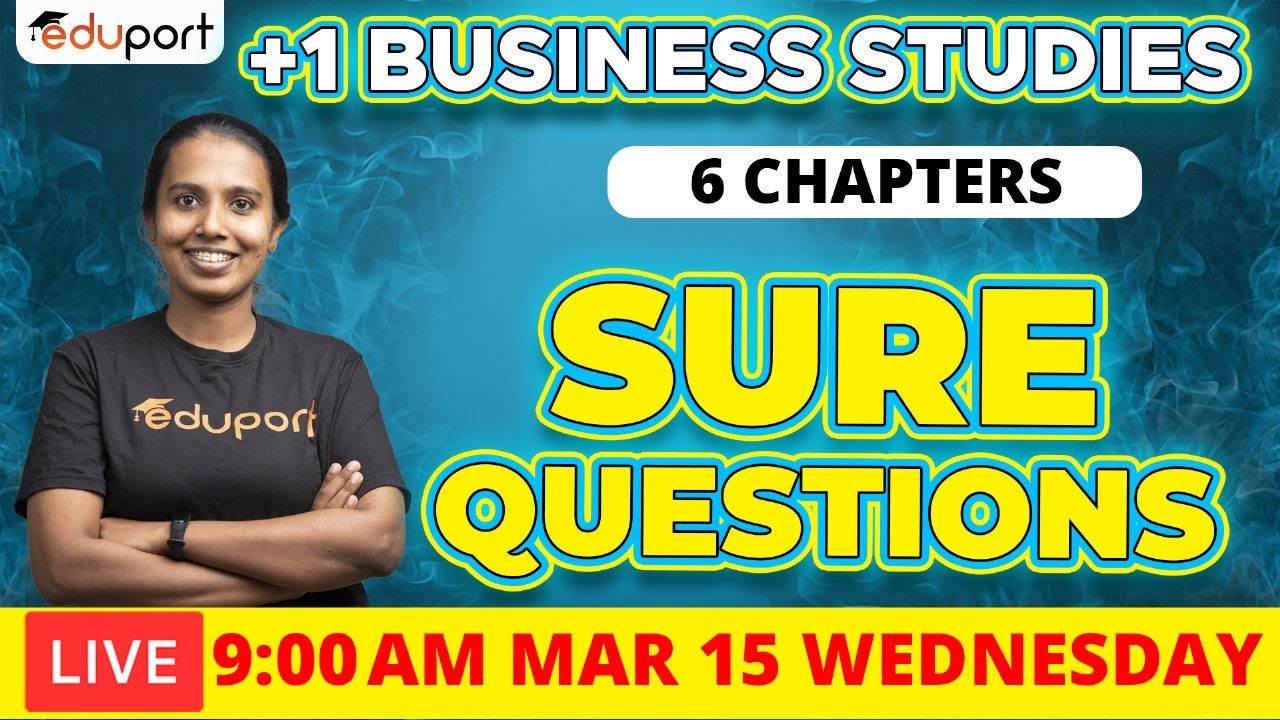 Plus One Public Exam | Commerce Business Studies Sure Questions -6 ...