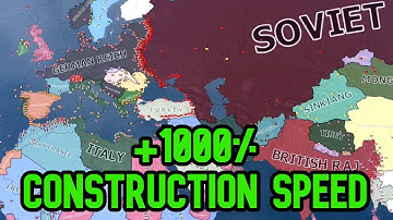 What If Construction Speed Was 1000% Faster? | HOI4 Timelapse