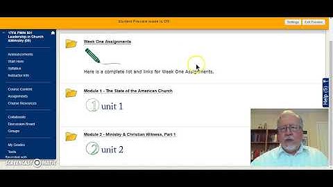 Regent University School of Divinity "Leadership in Church & Ministry" Blackboard video tour
