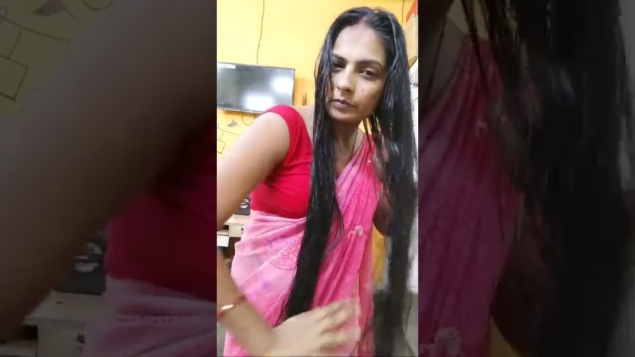 Live Hair Dry And Hair Combing ❤️