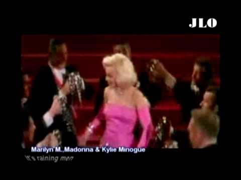 MARILYN M., MADONNA & KYLIE MINOGUE "It's raining ...