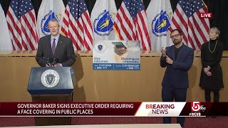 Gov. signs order requiring masks be worn in public in Massachusetts