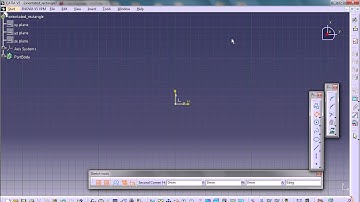 CATIA V5 Basic Sketching Tutorial 2 - Orientated Rectangle