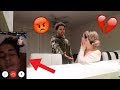 FACETIMING ANOTHER GUY PRANK ON BOYFRIEND!! ** HE GETS MAD!! **