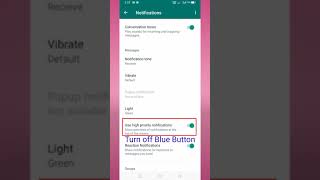 how to turn off whatsapp popup notifications/ stop whatsapp popup notifications top on the screen