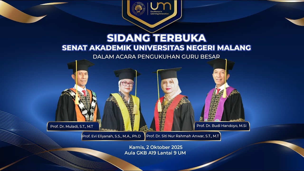 🔴LIVE - PENGUKUHAN GURU BESAR