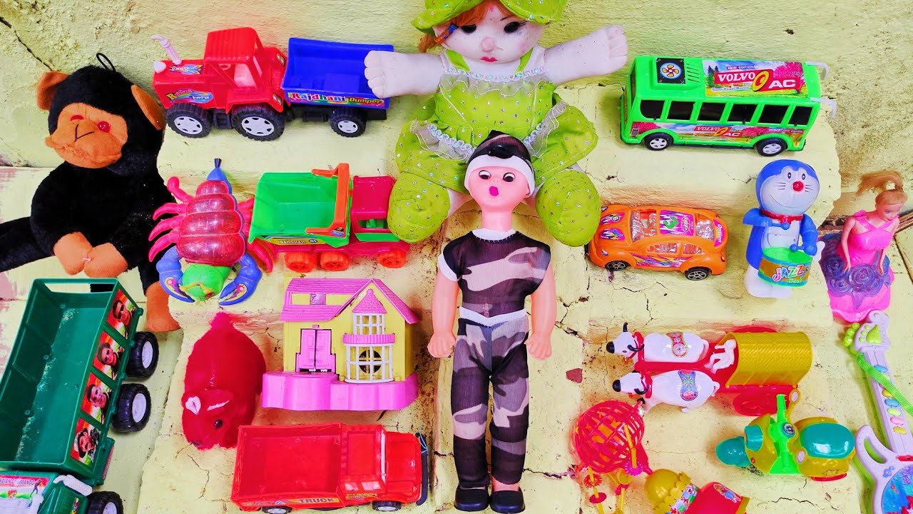 gadi wala cartoon Motu Patlu bhim wala video JCB tractor truck doll