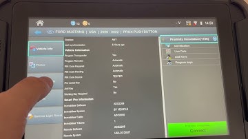 Ford menu option for erase keys via Smart Pro!