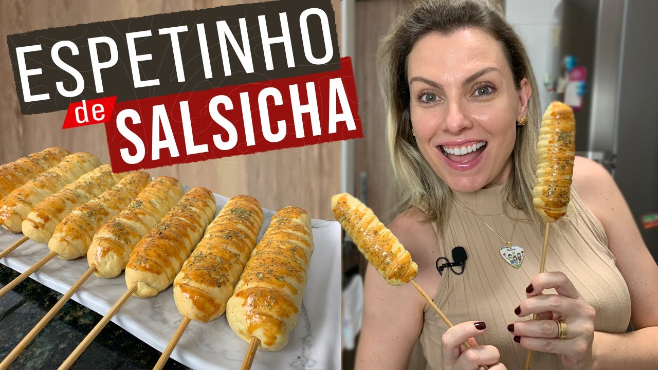 ENROLADINHO DE SALSICHA NO ESPETO  - ESPETINHO DE SALSICHA - VAI SER O MAIOR SUCESSO 