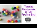 Tutorial: How to make a Tulle Pom Pom hair bow