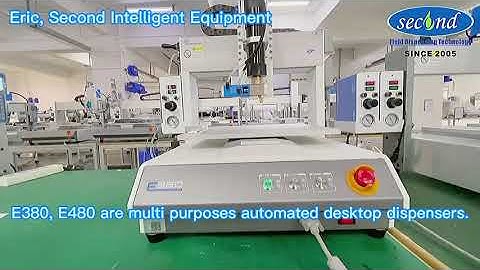 E380 automated desktop fluid and glue dispensing machine