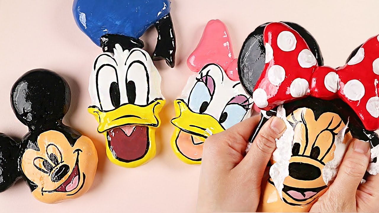 Mickey Mouse clay cracking ASMR #43 - YouTube