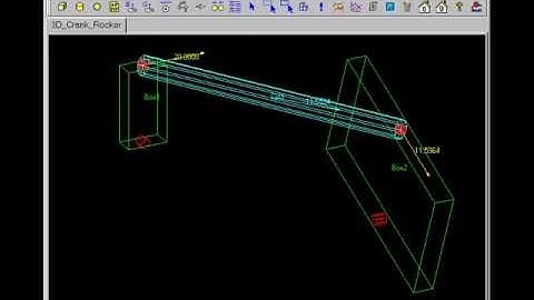 A 3D Linkage modeled in MASS 2.0