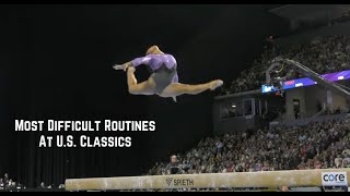 Most Difficult Routines Performed at 2023 U.S. Classics