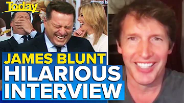 James Blunt catches Aussie hosts off guard with hilarious quip | Today Show Australia