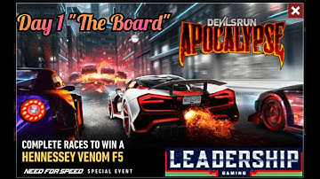 HENNESSEY VENOM F5 SERIES | DAY 1 THE BOARD | NFS NOLIMITS | LEADERSHIP GAMING