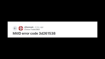 How To Resolve MitID Error Code 3d261538?