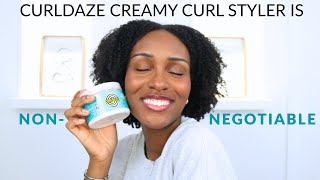 Curl Daze Creamy Curl Styler Demo & Review | Wash & Go on Coily Type 4 Natural Hair