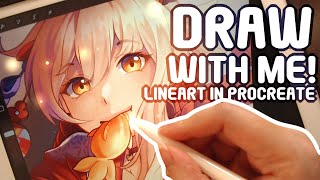 Lineart in Procreate! | Draw with Me! screenshot 2
