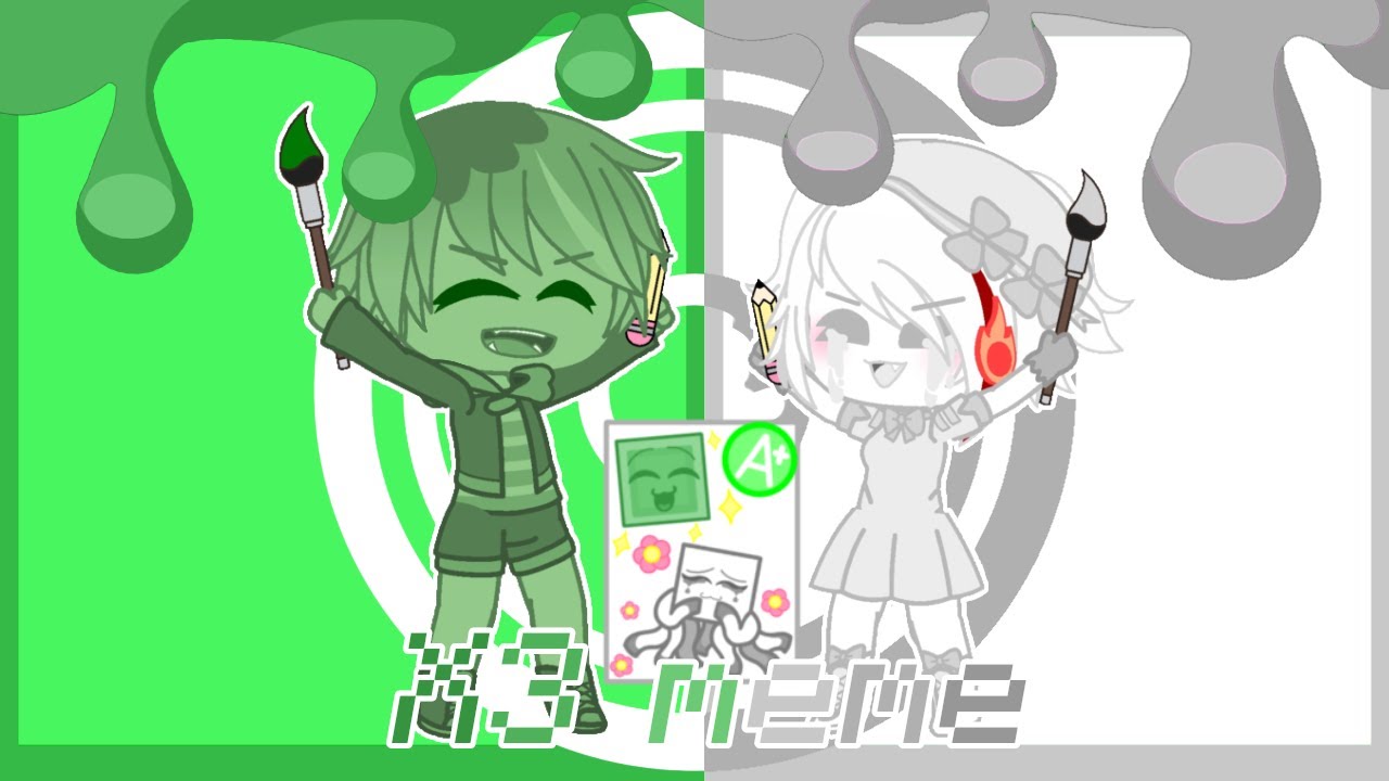 "X3 meme" | ft. Droplet & Ember | Monster School