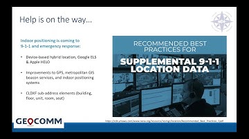 URISA 2022 LEAP Conference: Public Safety Location Intelligence® and Indoor Maps - GeoComm