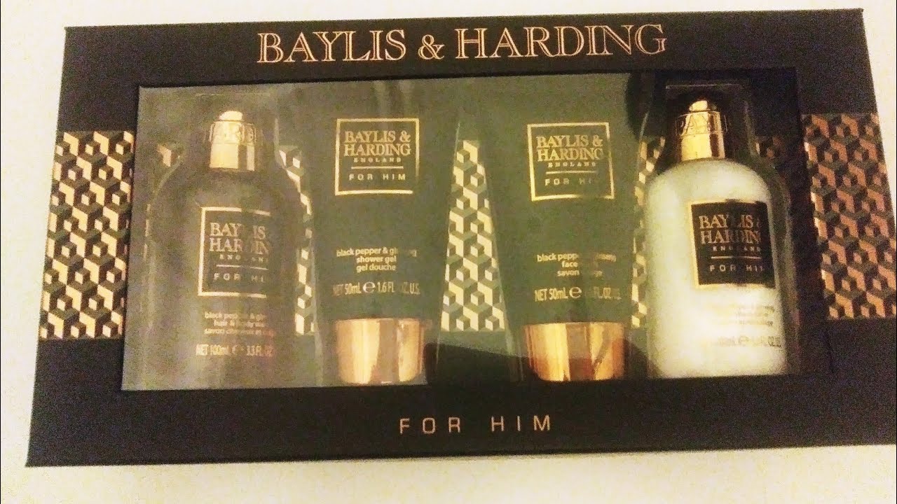 Baylis & Harding for Him flight black pepper & ginseng friendly gift set ✈