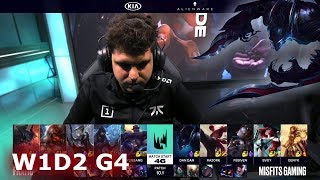 Fnatic vs Misfits | Week 1 Day 2 S10 LEC Spring 2020 | FNC vs MSF W1D2