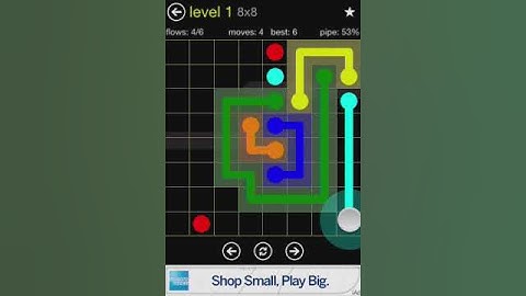 Flow 8x8 Walkthrough: Level 1 (Regular Pack)