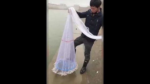 Chài đĩa bay   chài cá Thái Lan sợi dù có đĩa chuyên bắt cá tôm