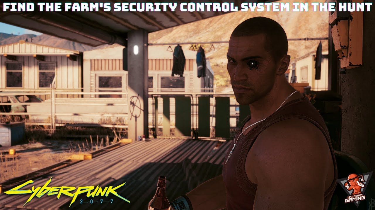 Cyberpunk 2077 Find The Farm's Security Control System in THE HUNT Side