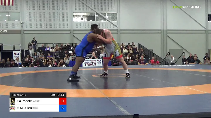 2018 Greco WTT/130 M, Alton Meeks, Army (WCAP) Vs ...