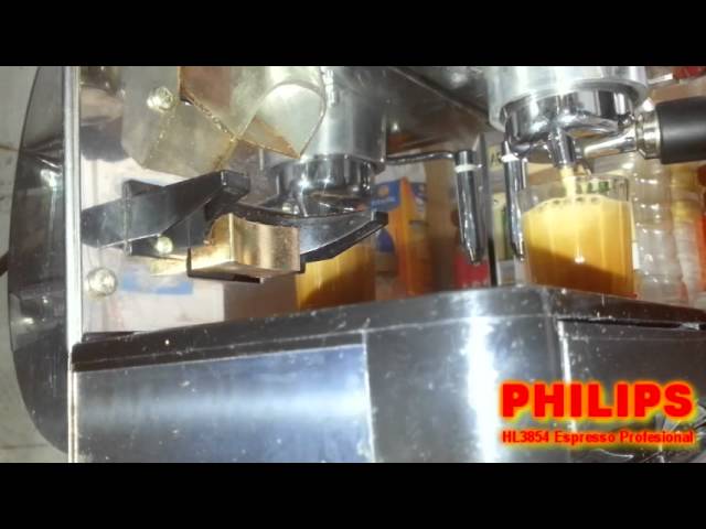 Philips Espresso Profesional - YouTube