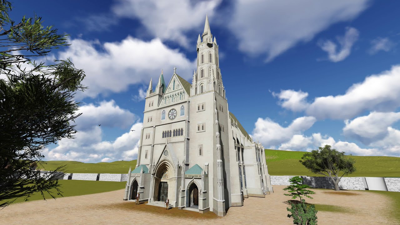 A székesfehérvári királyi bazilika építészet története 3D-ben.