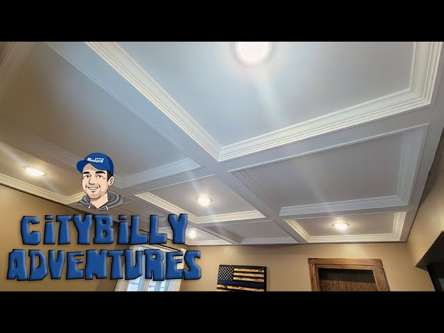 Diy Coffered Ceiling For Our Home