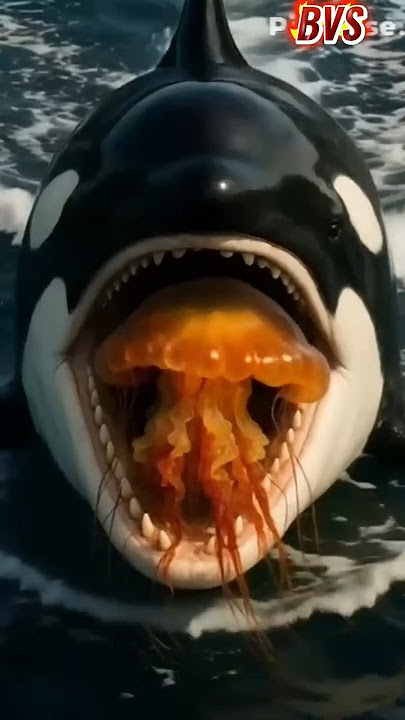 Orca (Killer Whale) vs Mosasaurus, Megalodon, Hydra,iguana, Moonfish Jellyfish, Blue Octopus #shorts